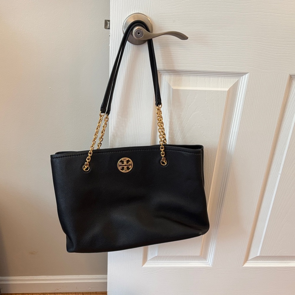 Tory Burch Tote Bag with Gold Accents